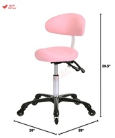 ANTLUPLUS Chaise Selle Ergonomique Réglable en Hauteur, Tabouret de Salon Équestre, Tabouret de Barbier, Chaise de Barbier