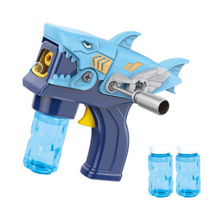 Hot Selling DIY Detachable Fish Bubble Gun Machine Toy Outdoor Summer Manual Operation Bubble Gun