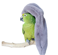 Couverture en peluche pour perroquet, couvertures douillettes en peluche, couvertures chaudes, nids pour cages, lits pour oiseaux, chapeaux chauds en peluche pour perruches