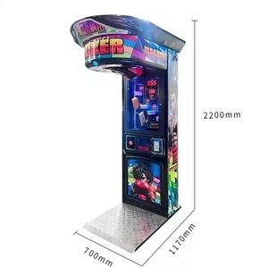 Boxing Machine Dragon Punch Training Game Music <b>Lights</b> Gloves <b>Sensor</b> English 110/220V ABS Material Gym Fitness Arcade Boxer - Product Image 4
