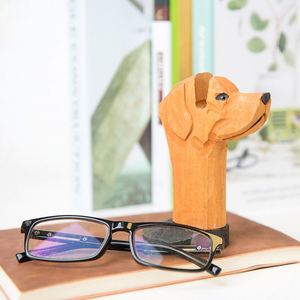Présentoir artisanal en bois massif écologique pour lunettes, sculpté, idéal pour Noël - Product Image 3