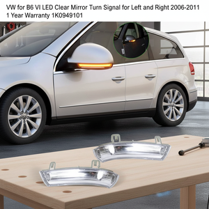 Clignotants LED clairs pour rétroviseurs VW B6 VI, gauche et droite, 2006-2011, garantie 1 an, 1K0949102 1K0949101 - Product Image 3
