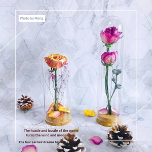 Tappo in Sughero Rialzato <span class=keywords><strong>con</strong></span> Fiore di Rosa Essiccato per Decorazione e Conservazione, Ideale per Accessori Fai-da-te e Sigillatura Bottiglie per San Valentino - Product Image 2