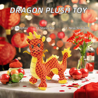 Peluche Dragon du Nouvel An Chinois : Poupée en peluche douce, articles et cadeaux personnalisés OEM basés sur des designs fournis.