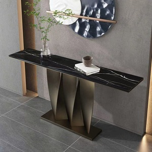 Table <span class=keywords><strong>console</strong></span> en <span class=keywords><strong>métal</strong></span> haut de gamme, design moderne, meuble de salon, armoire murale de porche de luxe léger, décorative, marque Woerfu 5 - Product Image 1