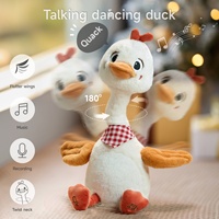 Tumama enfants jouets musicaux en peluche cou-torsion et danse canard jouet chant caneton jouets musicaux pour bébés et enfants