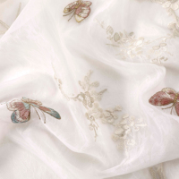 Tissu Jacquard en Polyester Brodé de Poids Moyen, Enduit PVC, Respirant, Couleurs Inaltérables, 200g/m², pour Garçons et Filles, Été