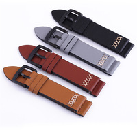 Bracelet de montre en cuir véritable 20 22 24 26 mm à libération rapide, bracelet de remplacement pour montre connectée, vente en gros OEM ODM