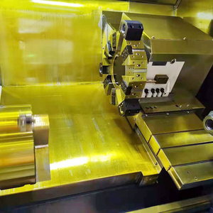 เครื่องกลึง CNC แบบเตียงเอียงขนาดเล็ก ราคาดี มีจำหน่าย สินค้าขายดี เครื่องปั๊มเดี่ยวแนวนอน พร้อมเครื่องกลึง CNC ขนาดเล็ก 2 แกน 2000 - Product Image 3