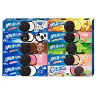 Biscuits sandwichs semi-mous aux fruits sucrés 97g, boîte de sucre enroulée, 100% original, populaire sur internet, collation de loisirs