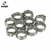 Kit de colliers de serrage en acier inoxydable 304 réglables de 5,3 à 31 mm en forme de C pour tuyaux en caoutchouc, durable, pour tubes de carburant, série OEM Snaplock à serrage rapide