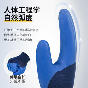 ถุงมือกันบาด Xingyu รุ่น A698 เคลือบไนไตรล์ 13 เย็บ ทนทานต่อการสึกหรอ กันลื่น เหมาะสำหรับงานก่อสร้าง - Product Image 1