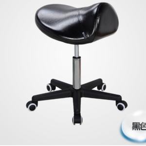 Tabouret de salon réglable en cuir PU de conception luxueuse, chaise de barbier pivotante à roulettes - Product Image 5