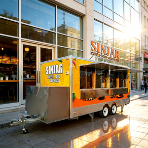 Remolque Móvil para Mercado Nocturno, Equipo de Cocina para Pollo Frito, Carrito de Concesión Callejero, Puesto de Comida Rápida, Fibra de Vidrio y Aluminio - Product Image 1