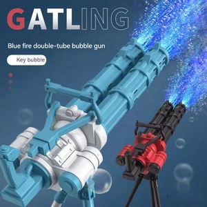 Pistolet à bulles électrique double tube extra large JinYing, machine à bulles automatique pour enfants, jouets d'extérieur - Product Image 2