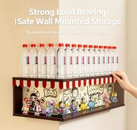 En stock Étagère murale de présentation pour figurines, design auvent, anti-poussière, pour jouets blind box, décoration murale de collection pour la maison