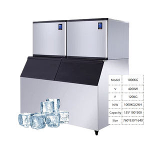 Machine à glaçons automatique à vendre, machine à glaçons de comptoir, usage domestique et professionnel, refroidissement par eau, capacité 1000 kg, haute performance - Product Image 3