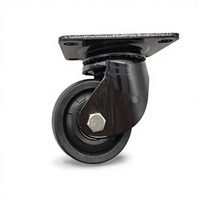 Roue pivotante universelle industrielle à profil bas en nylon crypté de 3 pouces pour équipement industriel – Vente en gros