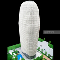 El último modelo de edificio de oficinas profesional moderno hecho a medida para vitrinas inmobiliarias de planificación urbana para aplicaciones de apartamentos