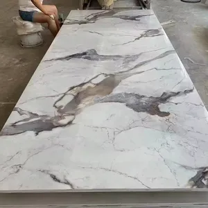 moderne wandplatten pvc-wandplatten bretter uv-marmor kunststoffblech pvc-wandplatte für badezimmer