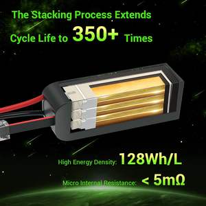 Batterie Lipo 22,2 V 6200 mAh 6S 90C avec boîtier souple et connecteur EC5 pour avions RC, quadricoptères, hélicoptères, voitures, camions et bateaux - Product Image 6