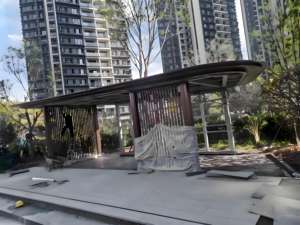 Grand miroir creux extérieur en acier inoxydable au design moderne Sculpture Carré Ornements de paysage de jardin - Product Image 4