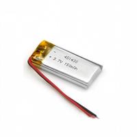 451430 3.7V 150mAh Baterai Lithium Solid State Soft Pack 500 Siklus PCM Performa Tinggi untuk Perangkat yang Dapat Dipakai