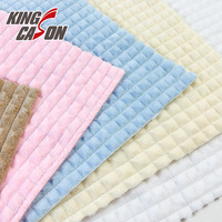 Kingcason – Tissu en flanelle doux et épais, personnalisable, à rayures sur les deux côtés, pour couvertures, vêtements et textiles de maison