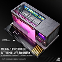 Garage de présentation de voitures miniatures style punk 1:64 pour importateurs, distributeurs et commandes de reapprovisionnement en gros