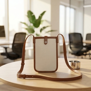 Borsa a tracolla piccola da donna in tela e pelle PU, <span class=keywords><strong>mini</strong></span> borsa a tracolla per cellulare, all'ingrosso - Product Image 1