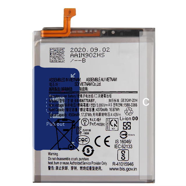 Good Quality EB-BN770ABY BatteryFor Samsung Note10 Lite Note 10 Lite Replacement Battery