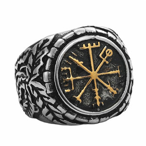 Anillo de Plata Tibetana con Diseño de Copo de Nieve para Hombre, Estilo Geométrico Retro Punk, Joyería para Regalo - Product Image 4