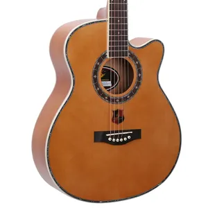 Китайская гитара 40 дюймов, акустическая гитара с вырезом, оптовая продажа гитар Lngman Sprcue Wood