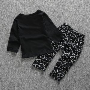 Ropa Elegante para Niños, Ropa de Otoño para Bebés, Conjuntos Negros Suaves para Niños - Product Image 3