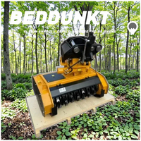 Mini-chargeuse compacte forestière avec broyeur de souches et de broussailles, équipement de jardinage, broyeur d'arbres et de broussailles forestières, pompe à engrenages garantie 1 an