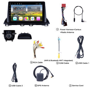 Per <span class=keywords><strong>Mazda</strong></span> <span class=keywords><strong>3</strong></span> Axela 2013-2018 lettore Dvd automatico Android Monitor Touch Screen da 9 pollici lettore Video multimediale per Auto - Product Image 2