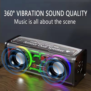 V8 Portable Transparent Wireless Home Party Outdoor <b>Mini</b> Bluetooth <b>Speaker</b> with RGB Light - Product Image 6