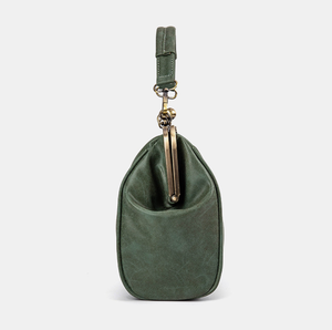 Nouveau Vintage chic Pu sacs à main rétro baiser serrure unique épaule sacs à bandoulière femmes en cuir mat britannique rétro <span class=keywords><strong>sac</strong></span> de messager - Product Image 3