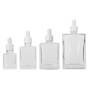 Matzwarte platte serumflesjes van glas 15ml 30ml 50ml 100ml Serumfles met druppelaar 30ml Oliefles met druppelaar Fabrikant groothandel - Product Image 6