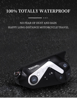 Intercom Bluetooth pour moto TOUCARE 2, étanche IP67, réduction du bruit, communication de groupe jusqu'à 32 personnes pour les aventures hors route