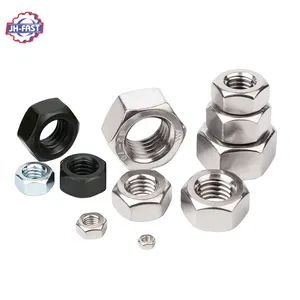 Tuercas de cabeza hexagonal de acero inoxidable, Din 934, Din934, M4, M6, M8, M10, M12, M16, M24, SUS 304, 316