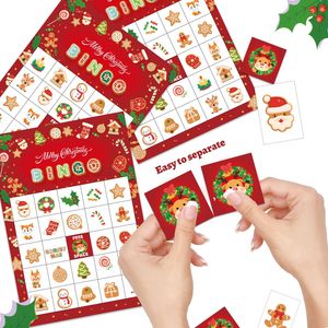 Cartes <span class=keywords><strong>de</strong></span> jeu <span class=keywords><strong>de</strong></span> <span class=keywords><strong>Bingo</strong></span> Noël et Halloween – Ensemble <span class=keywords><strong>de</strong></span> 33 pièces pour réunions familiales – Indispensable pour les fêtes – Stimule la vision, la motricité et la cognition - Product Image 4