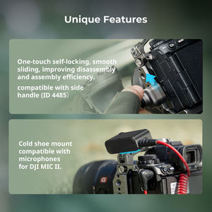 Pour SmallRig Alpha 1 <span class=keywords><strong>II</strong></span> / Alpha <span class=keywords><strong>9</strong></span> III Cage de caméra en alliage d'aluminium pour <span class=keywords><strong>Sony</strong></span> A1 <span class=keywords><strong>II</strong></span> / A9 III Diverses interfaces Microphones Lumières - Product Image 2