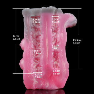 Yocy Fantasy Stroker Schapen Meisje Realistische Vagina Penis Massager Dier Dual Channel Siliconen Mannelijke Masturbatie Seksspeeltje Groothandel - Product Image 4