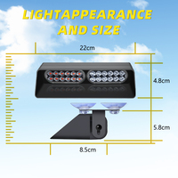 Lampu Led setrip 12v 24v untuk mobil, lampu sorot Led kendaraan truk, lampu peringatan untuk sinyal darurat mobil Led, lampu penanda samping berkedip isi 2 buah