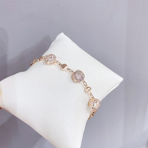 Bracciale alla Moda in Stile Coreano con Diamanti e Placcatura in Oro Rosa, Gioiello Raffinato per Donna, <span class=keywords><strong>Regalo</strong></span> per Coppie - Product Image 6