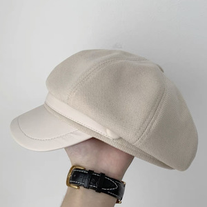 Otoño Invierno Merlot Style Gorra de béisbol para niños Retro Painter's Fedora Cloud-like Octagonal Duckbill Hat Sombrero versátil de moda - Product Image 3