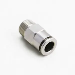 M5 4mm 6mm 8mm push pneumático metal reto latão água pneumática encaixe