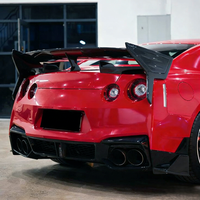 VEILSIDE Nouveaux éclairs latéraux de pare-chocs arrière en fibre de carbone à remplacement direct pour Nissan GT-R R35 2017-2025, 2 pièces, diffuseur arrière