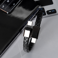 Câble USB-C 60W avec connecteur Type-C vers USB-C, câble de charge rapide pour iPhone, accessoire de voyage quotidien 2 en 1, bracelet câble de charge USB